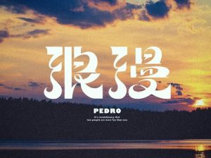 浪漫艺术字体设计-图酷设计