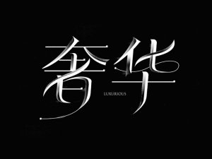 奢华艺术字体设计-图酷设计