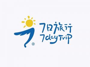 7日旅行艺术字体设计-图酷设计