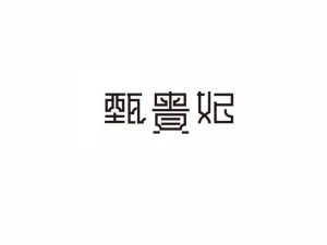 甄贵妃艺术字体设计-图酷设计