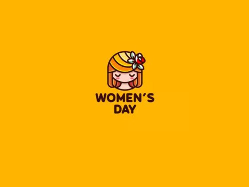 女孩 花朵图形字体设计-图酷设计