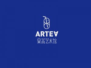 果茶艺术馆艺术字体设计-图酷设计