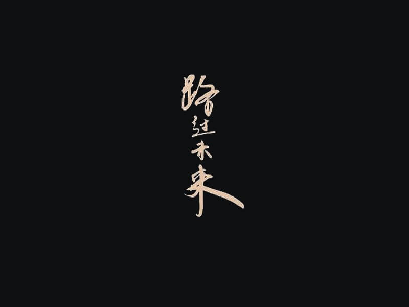 路过未来艺术字体设计-图酷设计