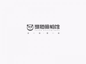 熊猫照相馆艺术字体设计-图酷设计