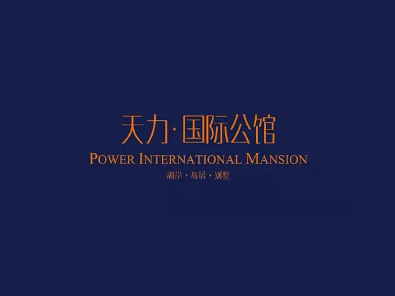 天力国际公馆艺术字体设计-图酷设计