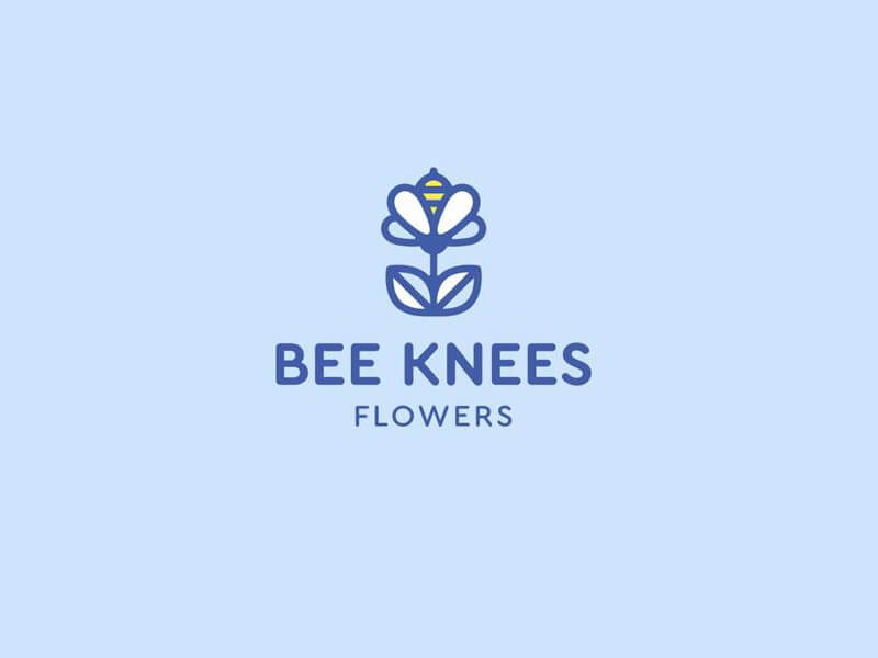 蜜蜂 花朵图形字体设计-图酷设计