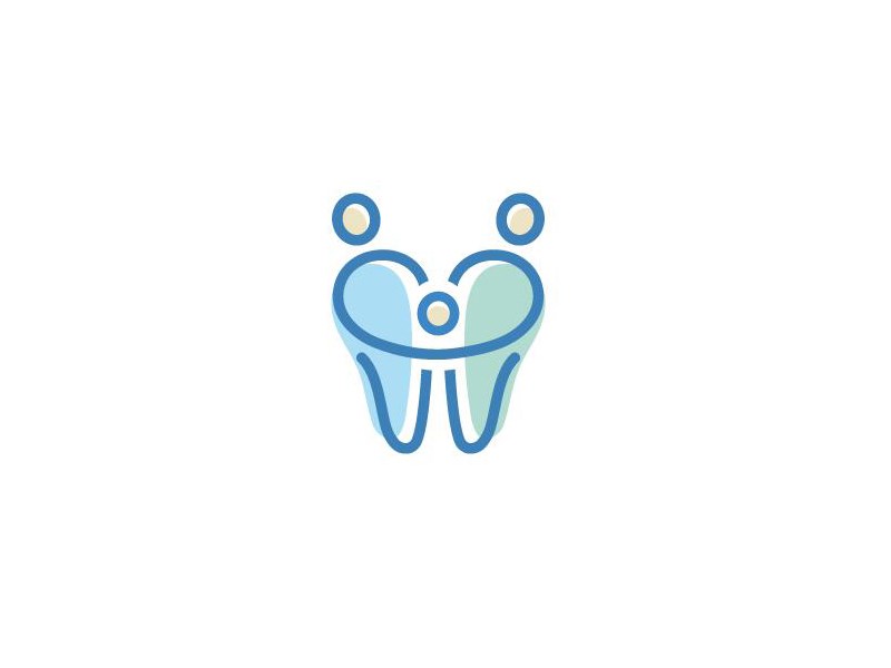 牙齿 三口之家图形字体设计-图酷设计