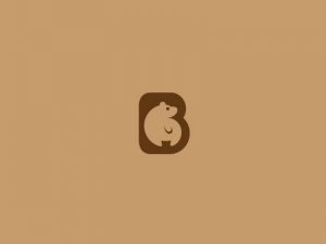 B 熊图形字体设计-图酷设计
