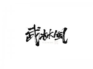 武林风书法字体设计-图酷设计