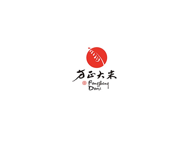 方正大米书法字体设计-图酷设计